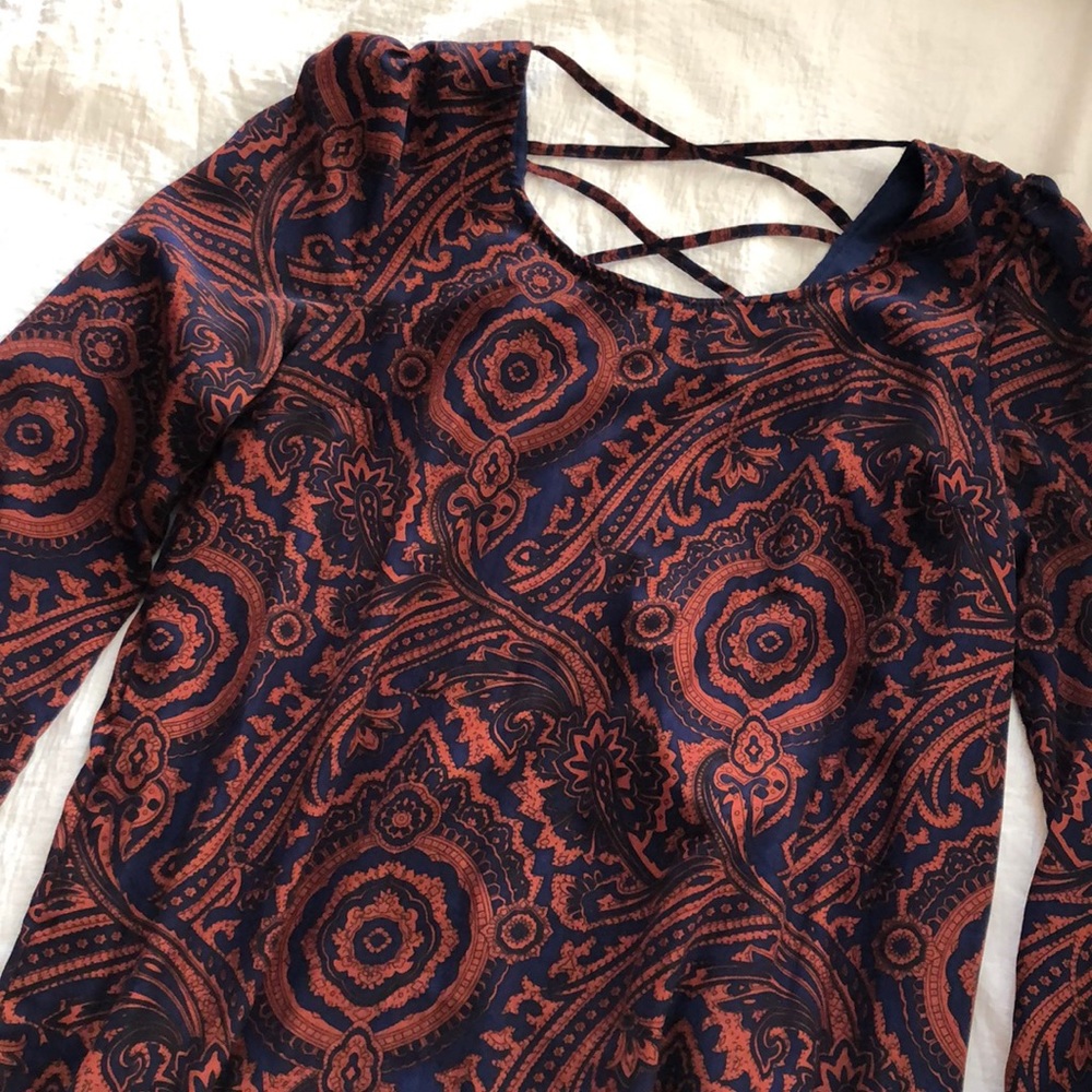 Paisley mini dress